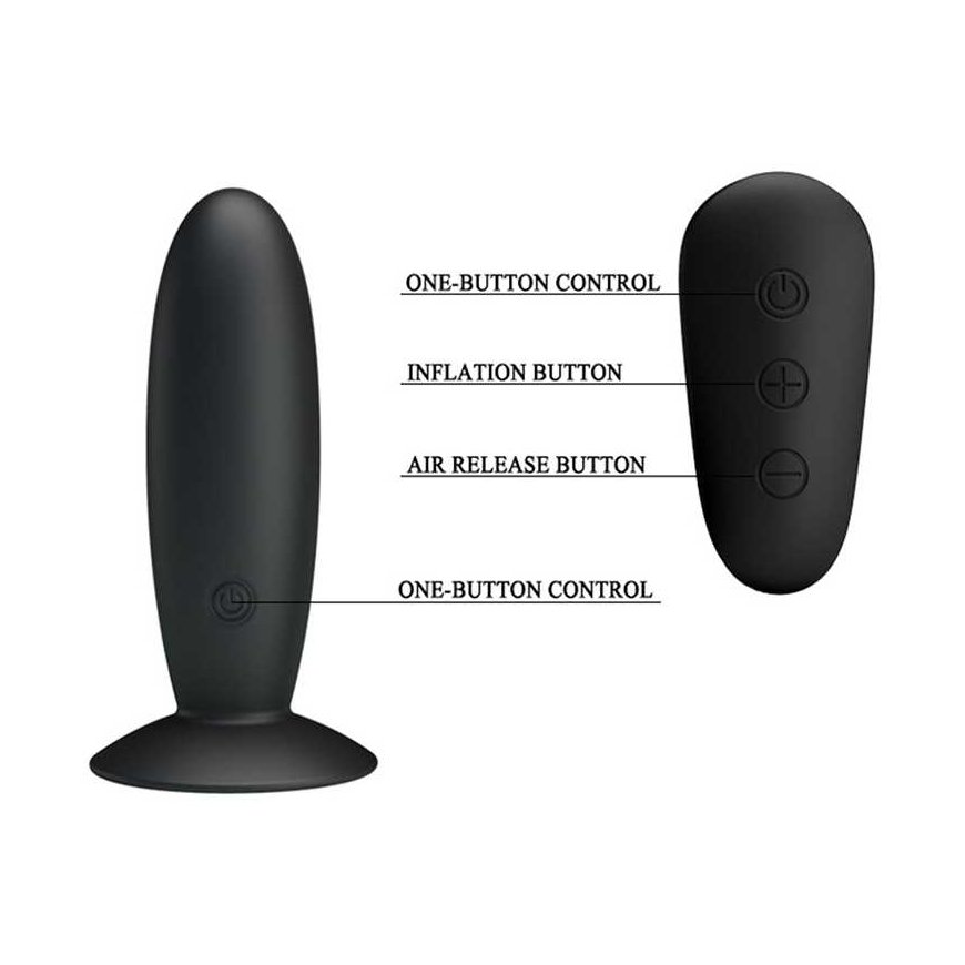 LYBAILE MR Play super-smooth vibrating butt plug Black – 5