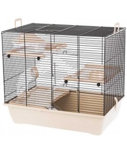 INTER-ZOO Pinky 3 Zinc brownish yellow - cage for a hamster