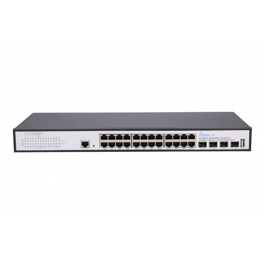 Extralink коммутатор Hypnos 24x RJ45 1000Mb/s, 4x SFP+, L3, управляемый – 3