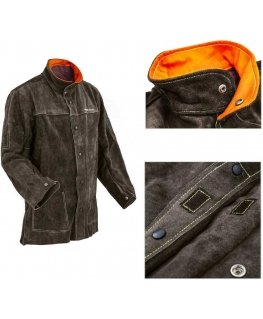 Stamos Germany Durable protective leather welding jacket, size XL