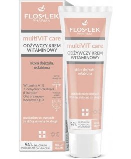 FLOSLEK PHARMA MultiVIT Care Odżywczy Krem witaminowy na dzień i noc - skóra dojrzała,osłabiona 50ml