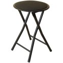 Stołek składany metalowy 30 cm juoda PATIO