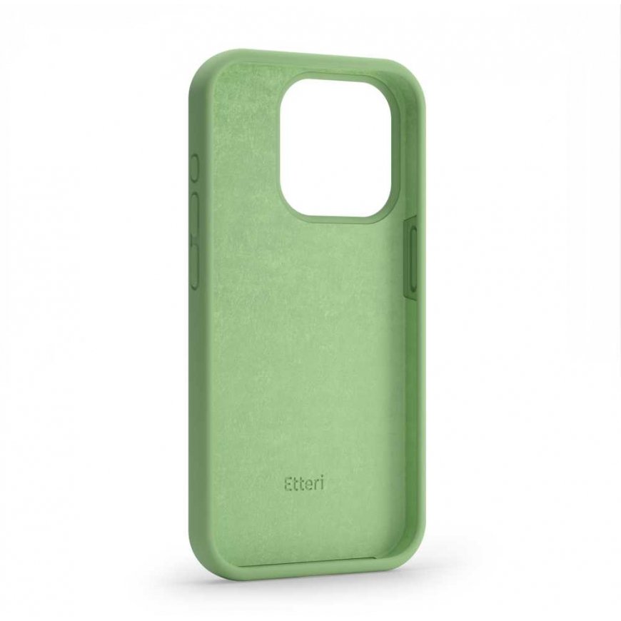 Case Etteri Silicone case for Samsung Galaxy S24 light green – 3
