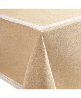 Myhome Jute Frame decorative tablecloth 130 x 160 cm MY HOME
