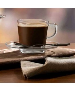 Komplet kawowy Carre 215 ml 12-elementowy PASABAHCE