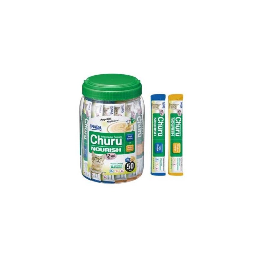 INABA Churu Nourrish Chicken and Tuna - cat treats - 50x14 g – 2