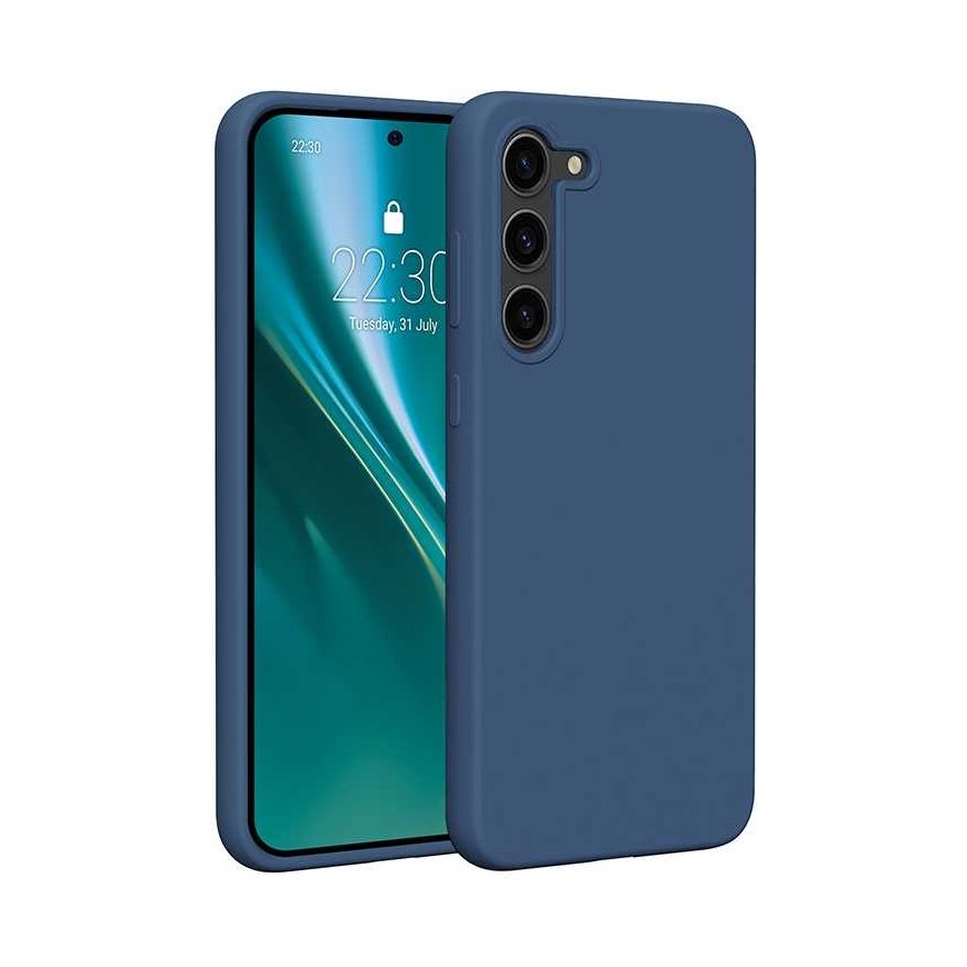 Case Etteri Silicone case for Samsung Galaxy S23 Plus dark blue