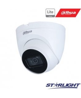 Dahua IP camera dome. 2MP STARLIGT, IR illumination up to 30m, 1/2.8” 3.6mm 87°, WDR, IVS, IP67, H.265,