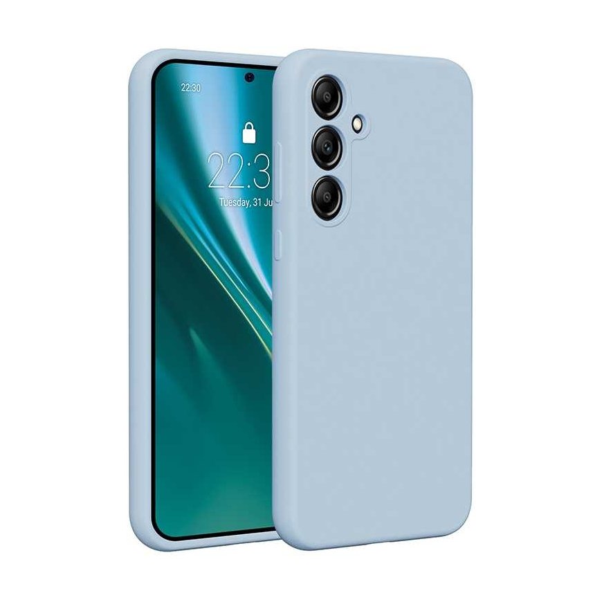 Case Etteri Silicone case for Samsung Galaxy A35 5G light blue