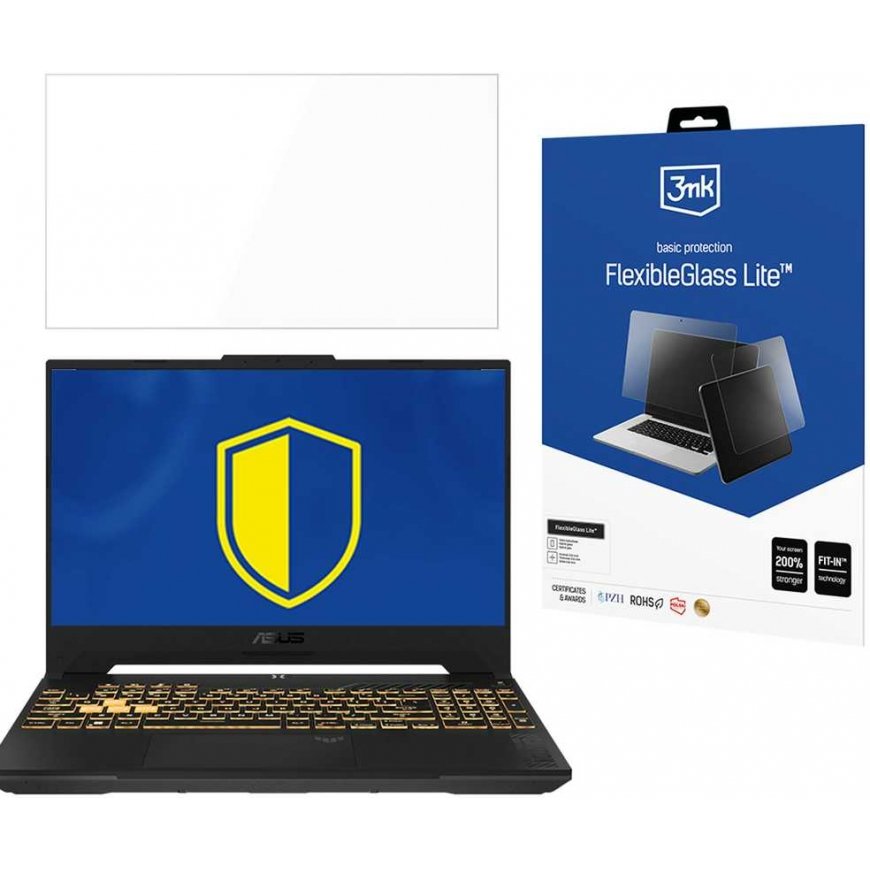 3MK FlexibleGlass Lite ASUS TUF Gaming F15 do 17" Szkło Hybrydowe Lite – 2