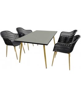 Outdoor furniture set Set mebli ogrodowych Luc black PATIO