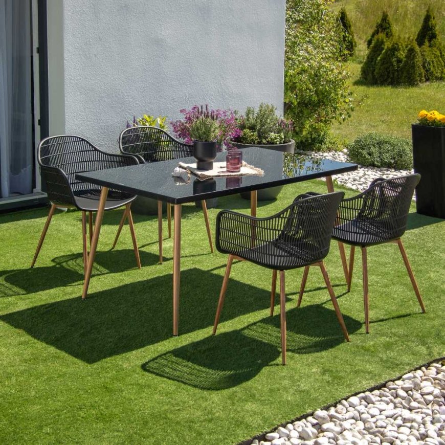 Outdoor furniture set Set mebli ogrodowych Luc black PATIO – 2