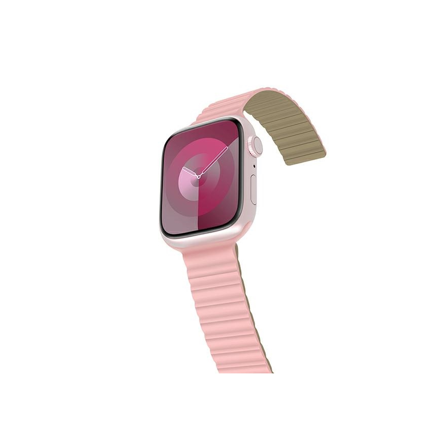 Araree dirželis Silicone Link Apple Watch 42/44/45/49mm rožinė-žalia/pink-khaki AR70-01907B
