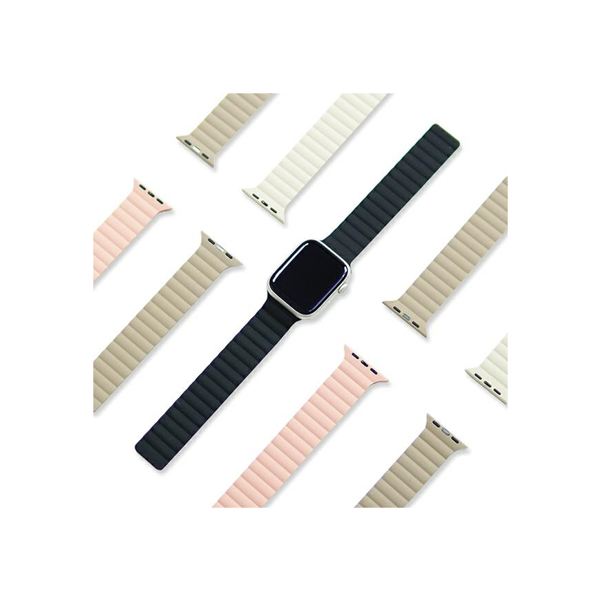 Araree dirželis Silicone Link Apple Watch 42/44/45/49mm rožinė-žalia/pink-khaki AR70-01907B – 2