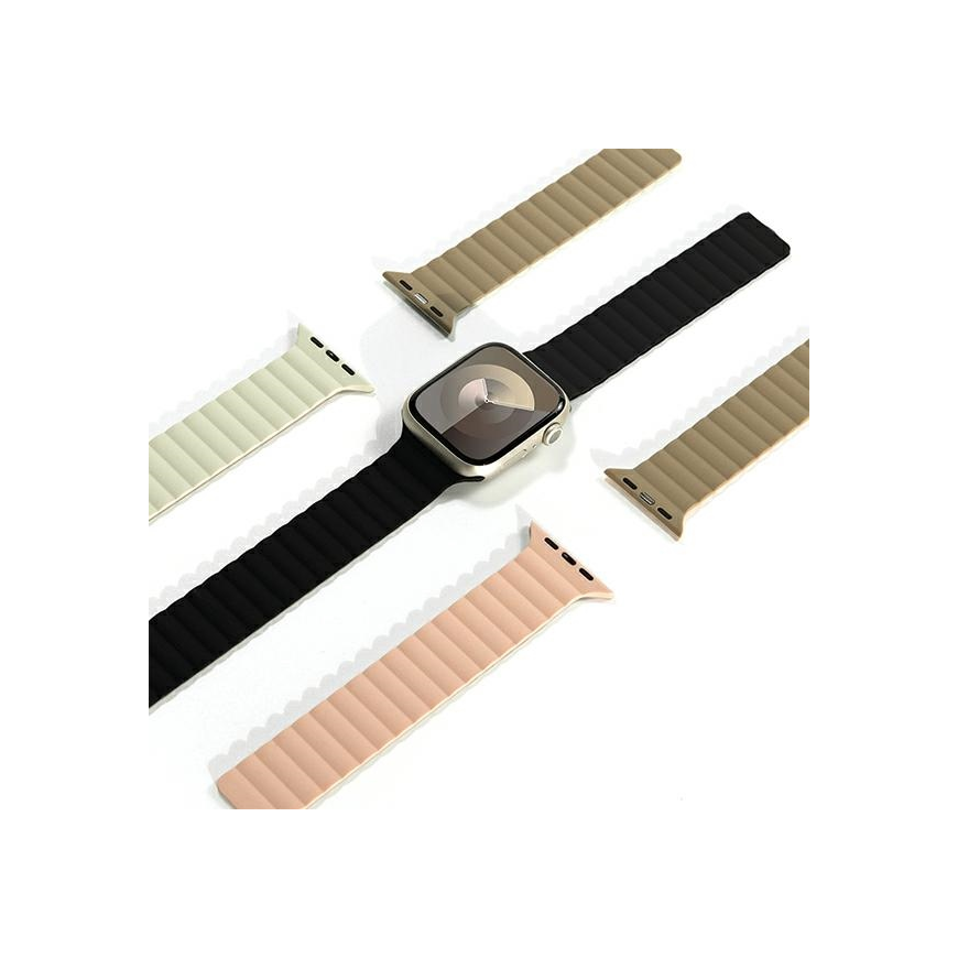 Araree strap Silicone Link Apple Watch 42/44/45/49mm pink-green/pink-khaki AR70-01907B – 3