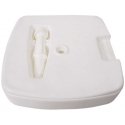 Patio Podstawa do parasola white 40 x 40 cm 15 l