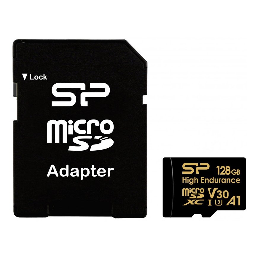 Mälukaart Silicon Power microSDXC 128GB High Endurance + adapter – 2
