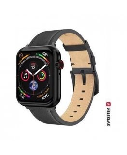 Swissten Leather Strap for Apple Watch 42 / 44 / 45 / 49mm