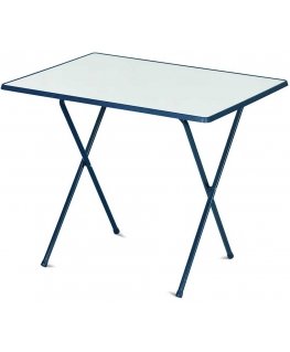 Table Sevelit 60 x 80 cm white / blue PATIO