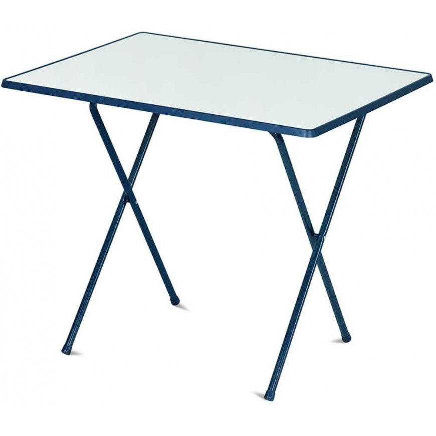 Table Sevelit 60 x 80 cm white / blue PATIO