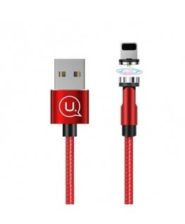 USAMS Kabel magnetyczny U59 lightning 2.1A Fast Charge 1m plecio