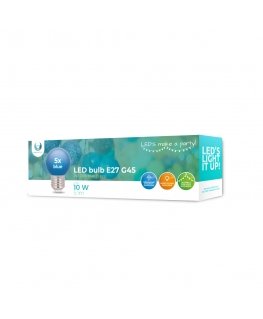 LED Bulb E27 G45 2W 230v blue 5pcs Forever Light