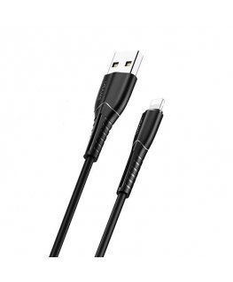 USAMS Kabel U35 lightning 2A Fast Charge 1m czarny|black SJ364US