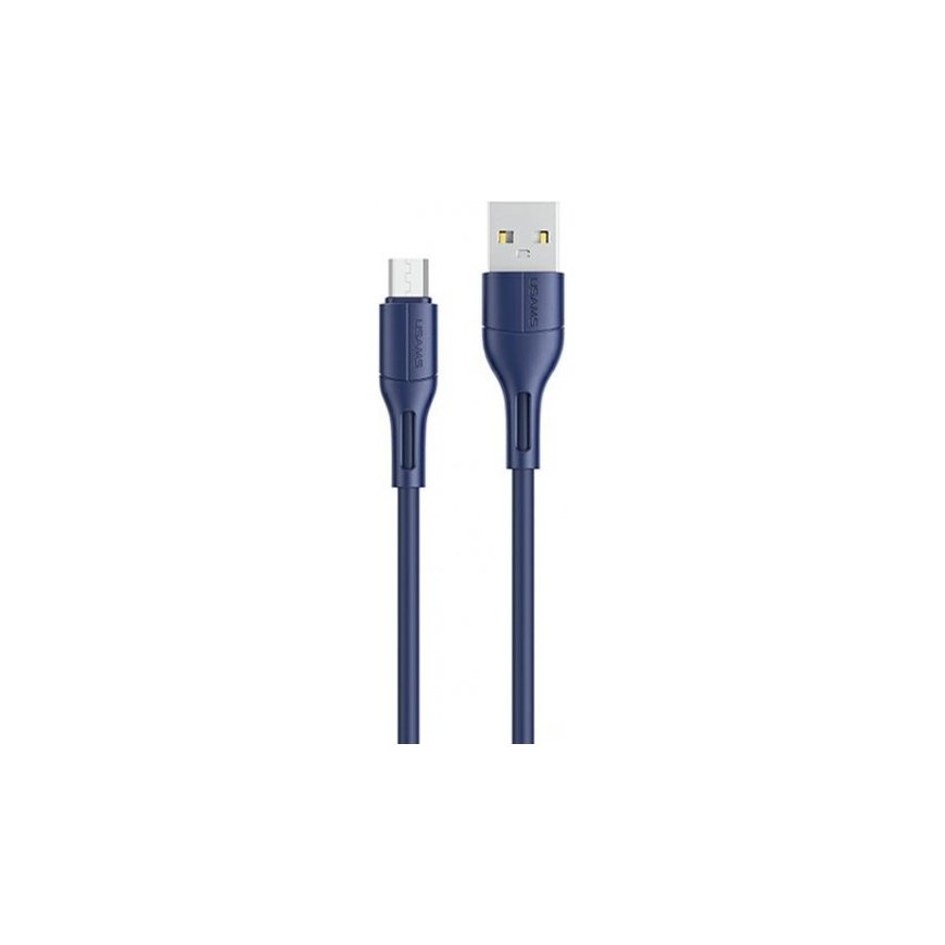 USAMS Kabel U68 microUSB 2A Fast Charge 1m niebieski|blue SJ502U