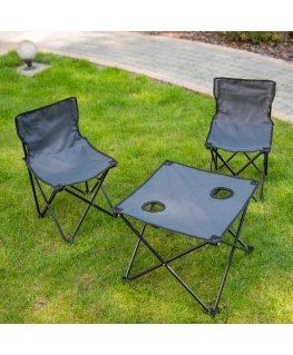 Set mebli campingowych / balkonowych Camping anthracite PATIO