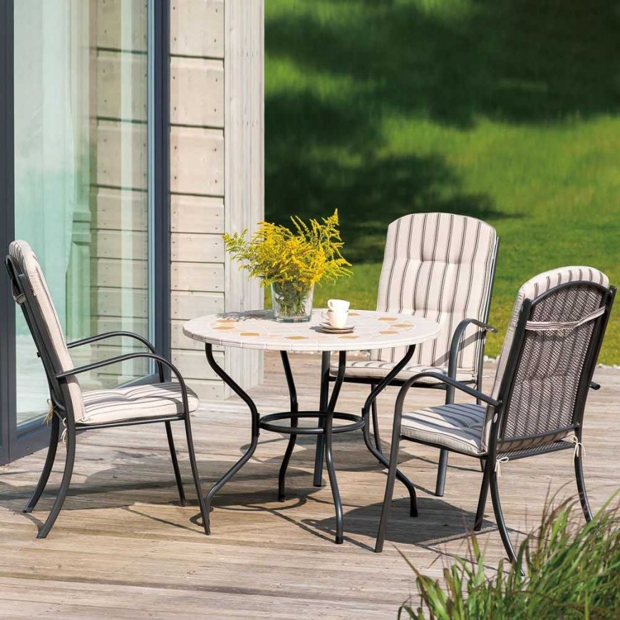 Roma stone table 100 cm PATIO