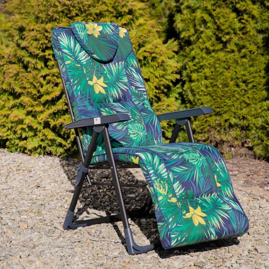 Fotel sodo su podnóżkiem Mijas Plus Juodas Edition G051-02IB PATIO