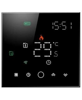 Hismart TUYA Programmable thermostat WiFi, black