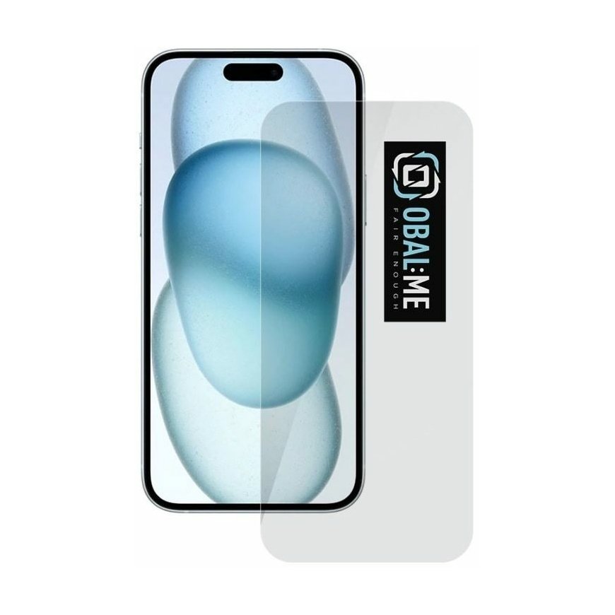 OBAL:ME 2.5D Glass Screen Protector for Apple iPhone 15 Plus Cle