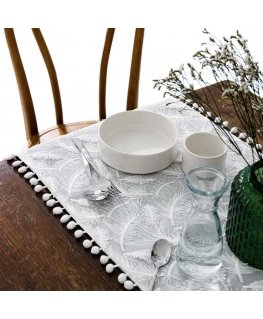 Lovely Feather decorative table runner 40 x 150 cm AMBITION
