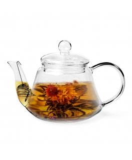 9450 FISSMAN Teapot with metal filter 1000 ml (heat-resistant glass)