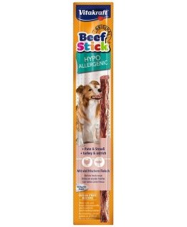 VITAKRAFT Beef Stick Hüpoallergeenne kalkun jaanalinnuga - koeramaius - 12 g