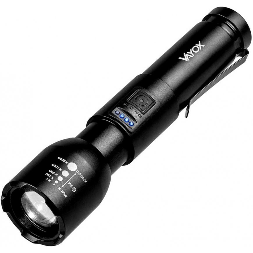 Vayox Flashlight taktyczna aluminum 20W 800lm