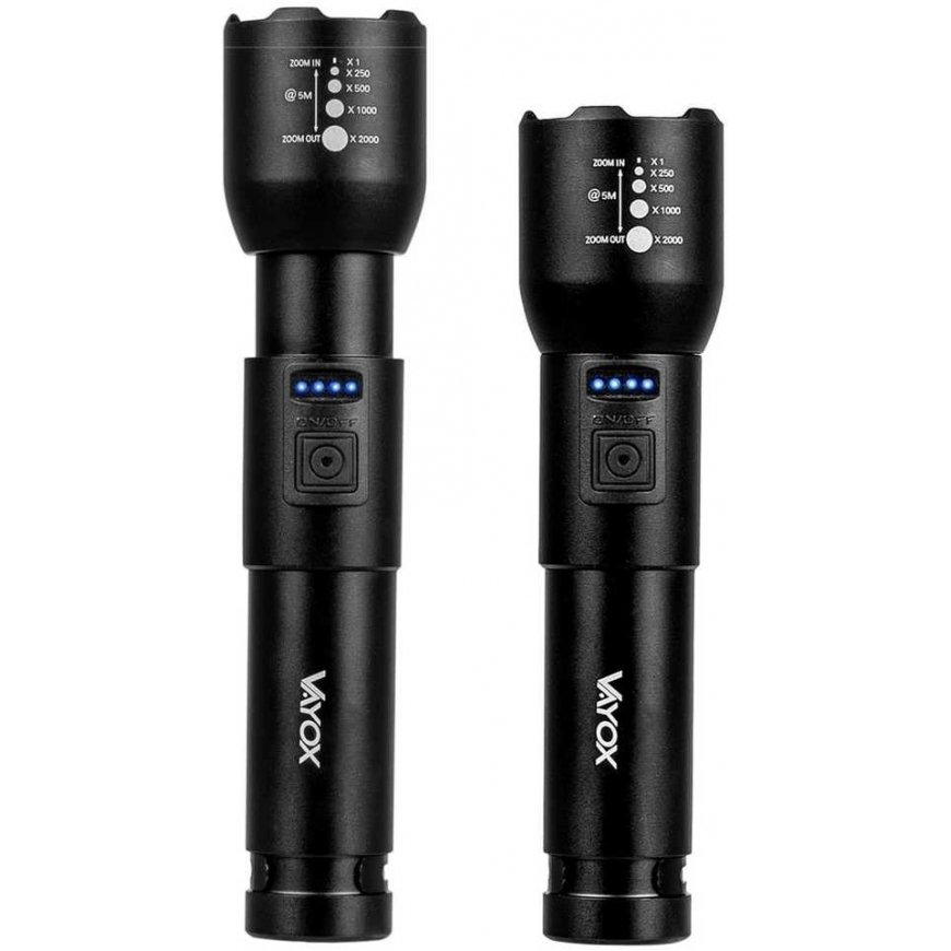Flashlight taktyczna aluminum 20W 800lm VAYOX VA0180 – 5