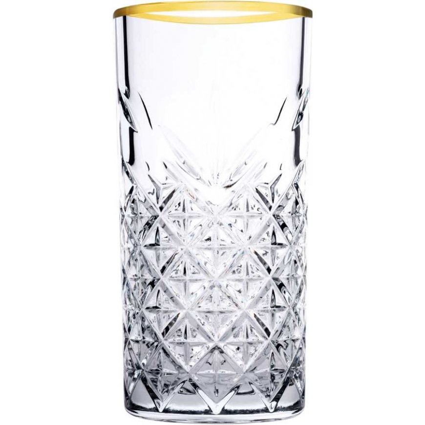 Komplet 4 wysokich szklanek Timeless Gold 295 ml PLEASE NOTE