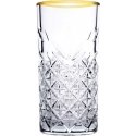 Komplet 4 wysokich szklanek Timeless Gold 295 ml PASABAHCE Komplet 4 wysokich szklanek Timeless Gold 295 ml PASABAHCE