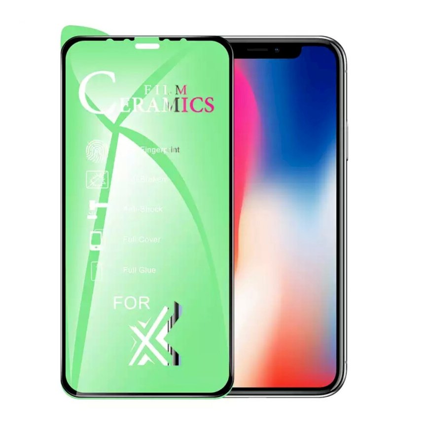 GoodBuy Clear Ceramic Glass full coveraged with frame Apple iPho
