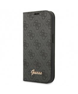 Guess PC|TPU 4G Metal Camera Outline Book Case for iPhone 14 Bla