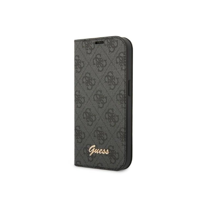 Guess PC|TPU 4G Metal Camera Outline Book Case for iPhone 14 Bla