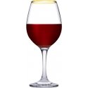 Set of 6 Amber wine glasses with gold rim, 295 ml PASABAHCE Set of 6 Amber wine glasses with gold rim, 295 ml PASABAHCE