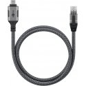 Goobay 70696 kaabli soomuutja USB C RJ-45 Must, Hõbe Goobay 70696 kaabli soomuutja USB C RJ-45 Must, Hõbe