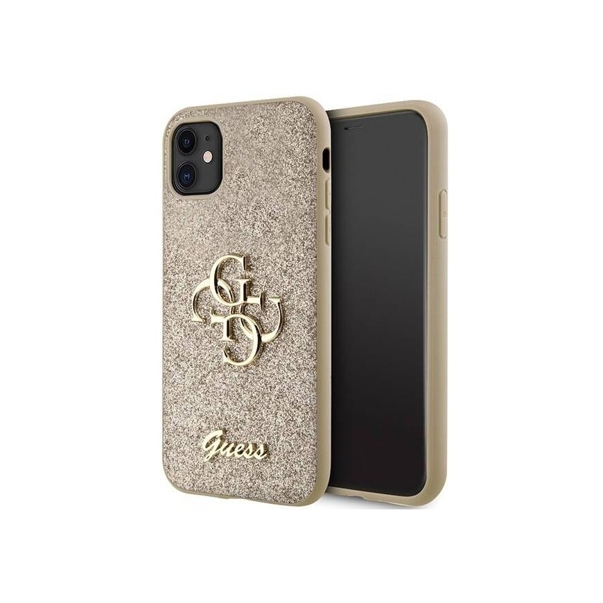 Guess GUHCN61HG4SGD iPhone 11 | Xr 6.1" złoty|gold hardcase Glit