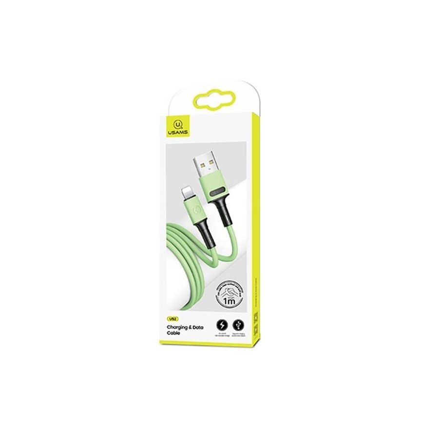 USAMS Kabel U52 lightning 2A Fast Charge 1m zielony|green SJ434U – 2