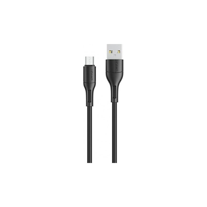USAMS Kabel U68 microUSB 2A Fast Charge 1m czarny|black SJ502USB – 2