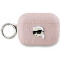 Dėklas Karl Lagerfeld KLAP2PGKIPP AirPods Pro 2 (2022/2023) cover rožinis/pink Monogram Karl Head