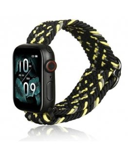 Beline pasek Apple Watch Textile 38|40|41mm czarno-limonkowy bla